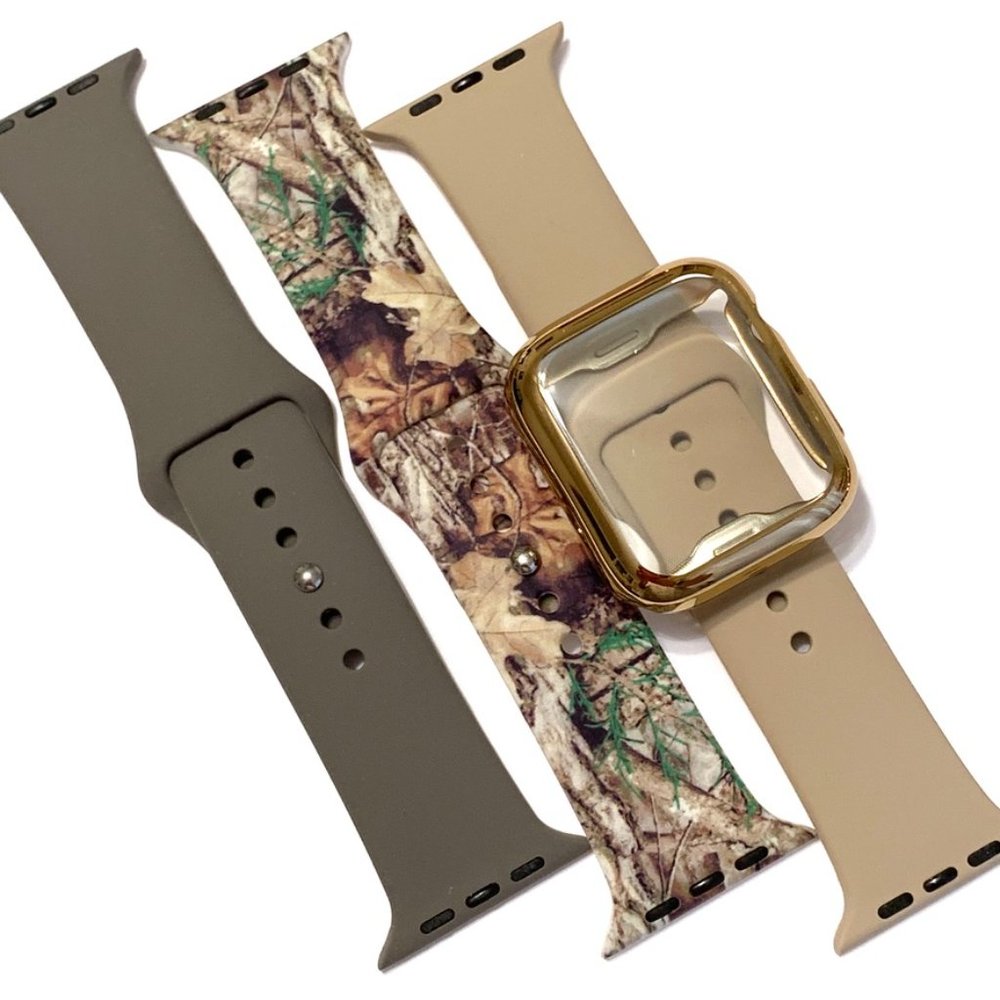 3 Apple Watch camo band case 40mm 38mm camouflage